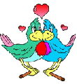 Анимированные картинки о любви у птиц
