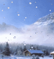 Анимированные картинки падает снег